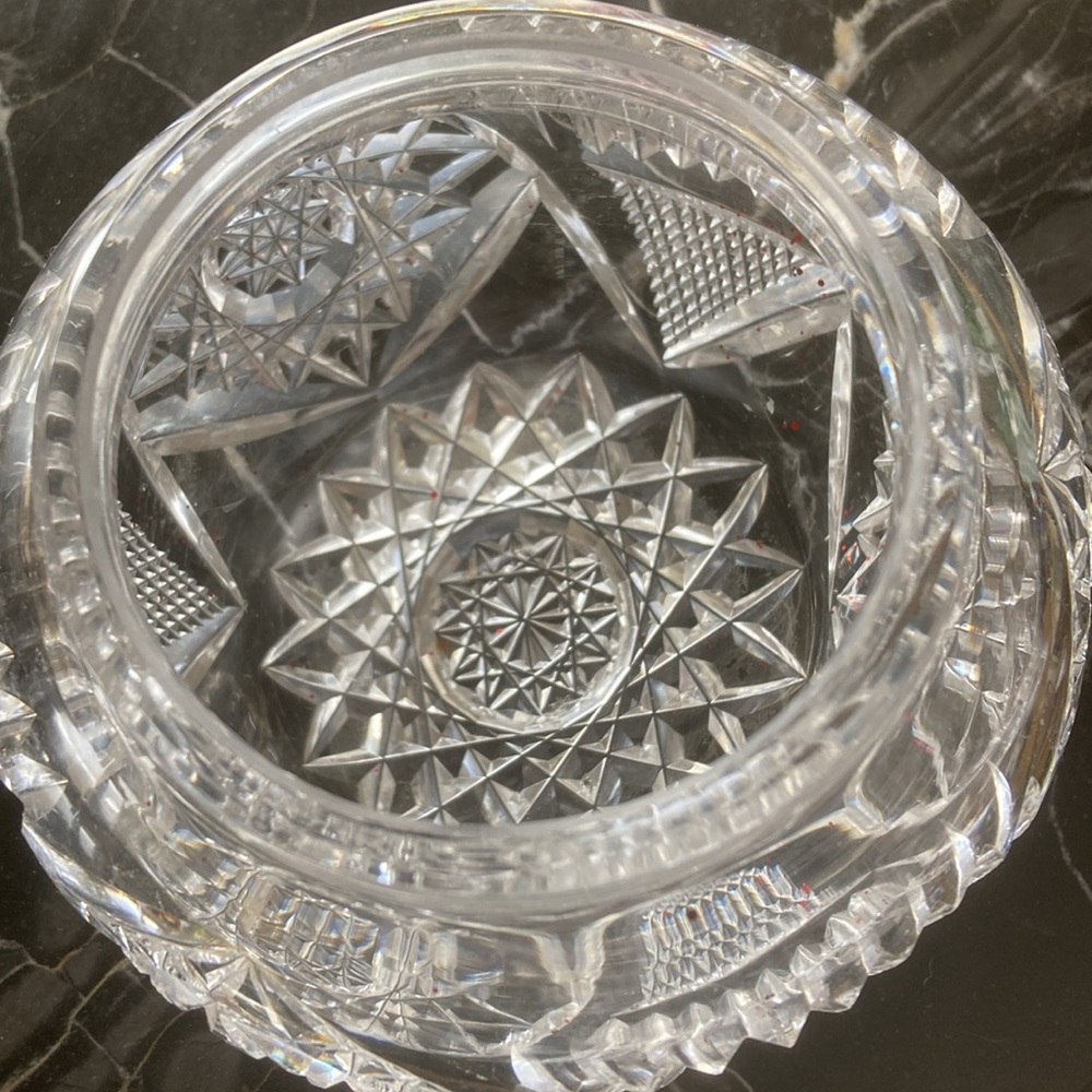 🎉💕🏆HP Sterling and cut crystal powder jar🎊🎈☘️ - Picture 6 of 7